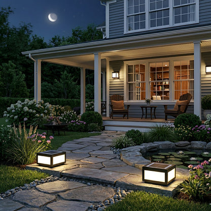 Modern Waterproof LED Fence Outdoor Post Cap Light - Flyachilles