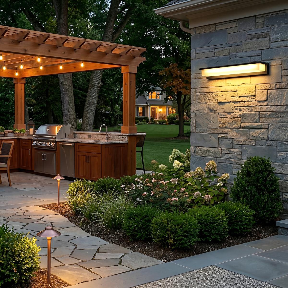 Modern Waterproof LED Long Strip Outdoor Porch Light - Flyachilles