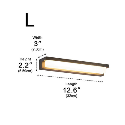 Modern Waterproof LED Outdoor Long Strip Solar Porch Light - Flyachilles