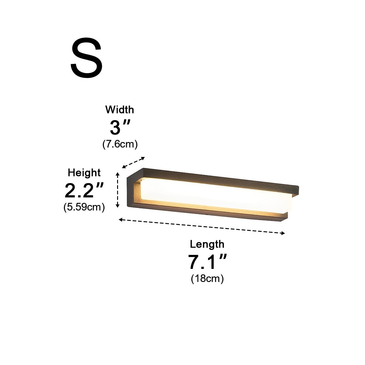 Modern Waterproof LED Outdoor Long Strip Solar Porch Light - Flyachilles