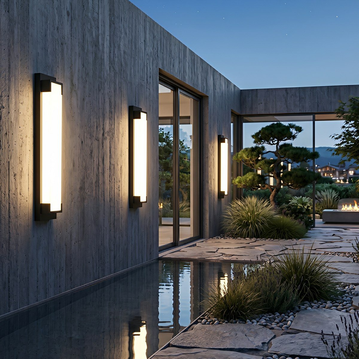 Modern Waterproof Linear Strip LED Outdoor Wall Lights - Flyachilles
