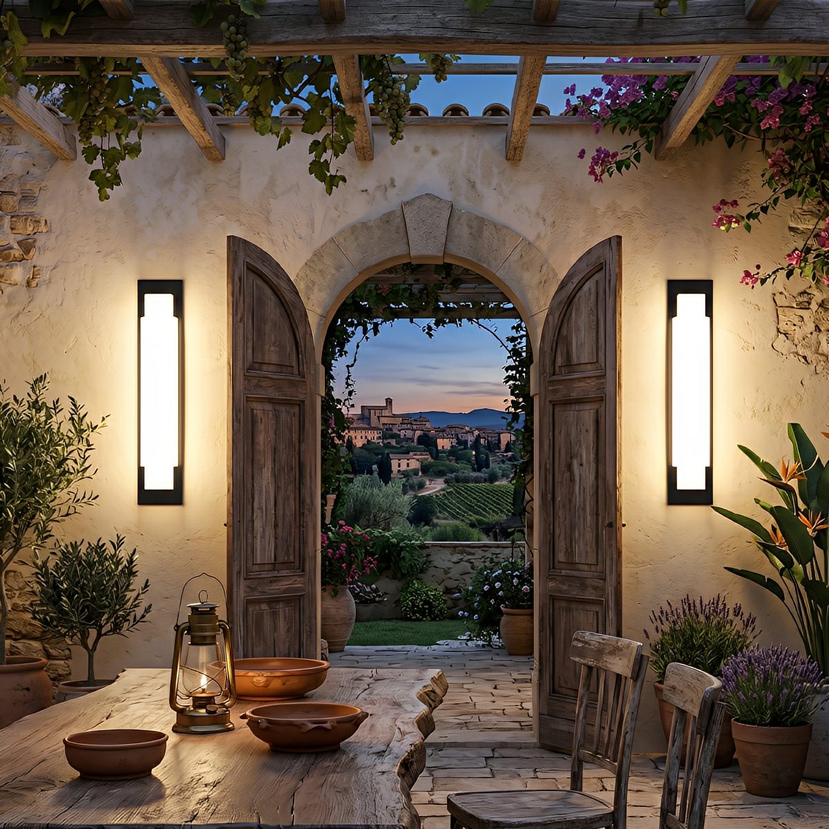 Modern Waterproof Linear Strip LED Outdoor Wall Lights - Flyachilles