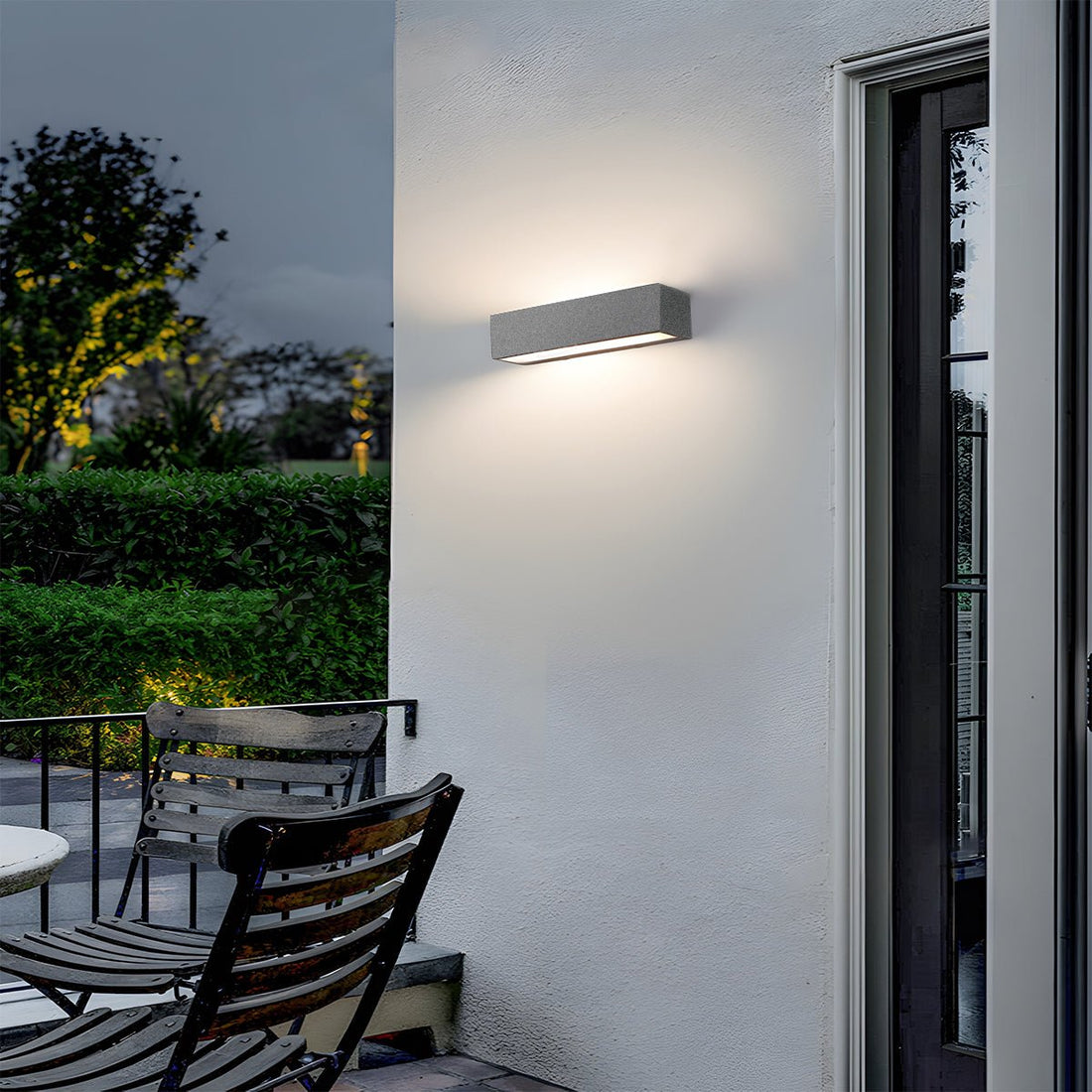 Modern Waterproof Outdoor Cement Rectangular Up&Down LED Porch Lights - Flyachilles