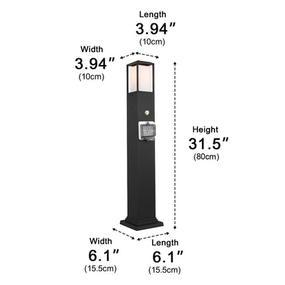 Modern Waterproof Outdoor LED Landscape Path Lights with Socket Charging Station - Flyachilles