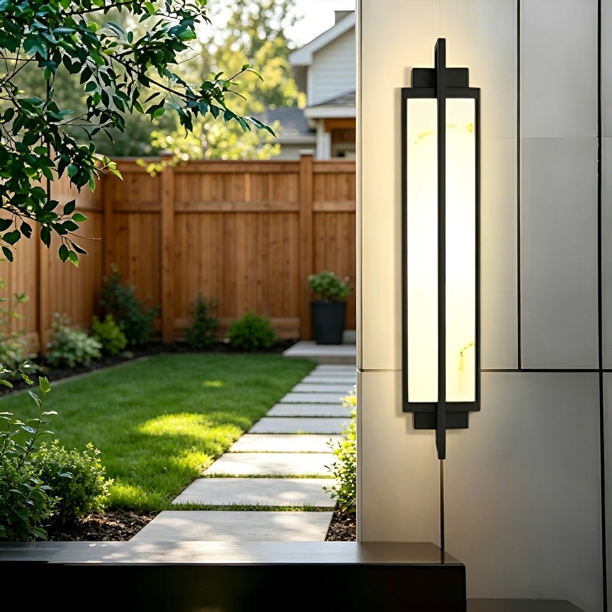Modern Waterproof Rectangular LED Outdoor Wall Light Sconce - Flyachilles