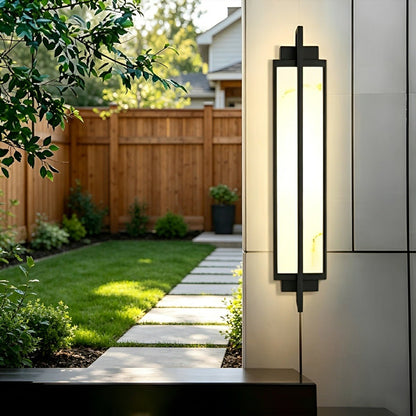 Modern Waterproof Rectangular LED Outdoor Wall Light Sconce - Flyachilles
