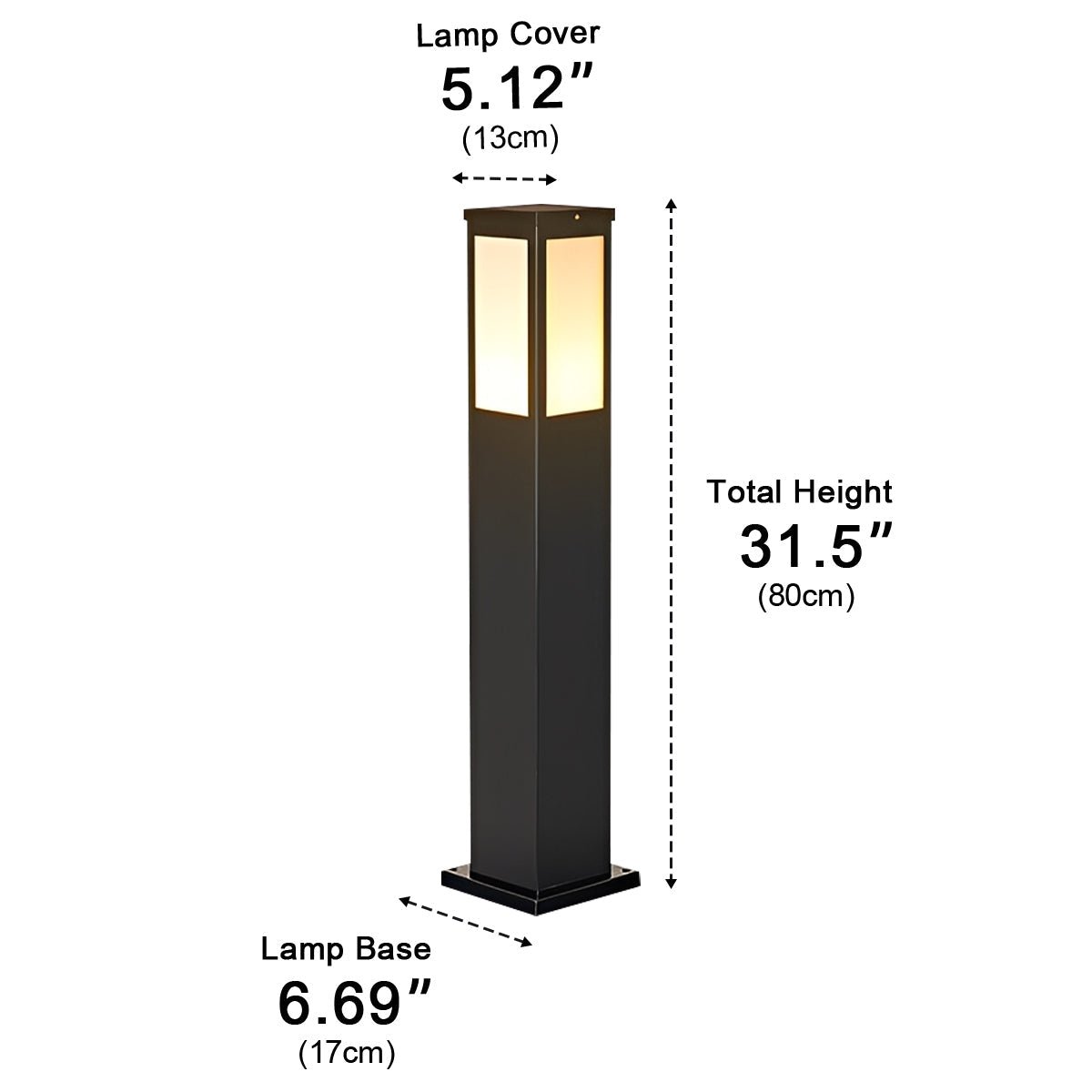 Modern Waterproof Rectangular Outdoor LED Landscape Path Lights - Flyachilles