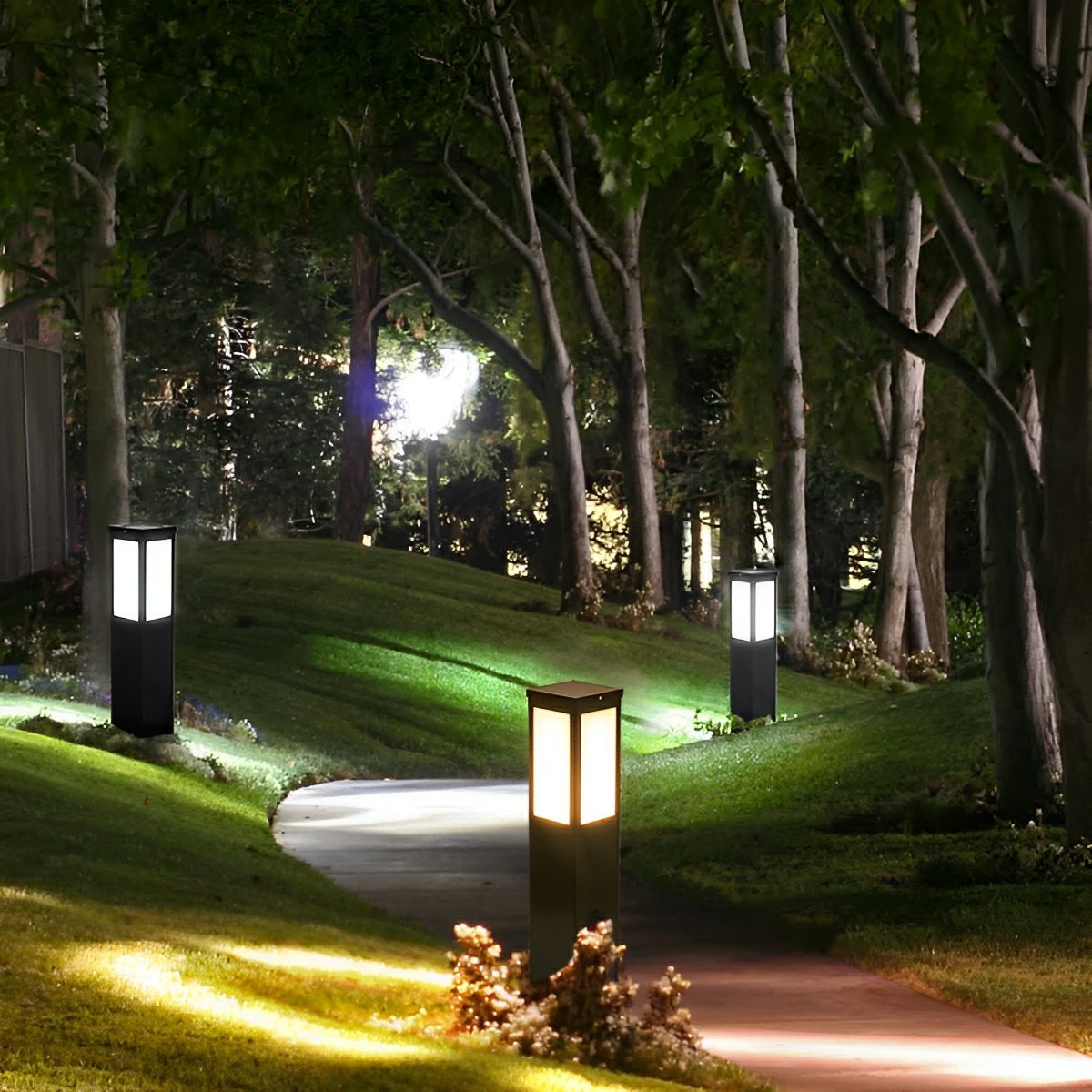 Modern Waterproof Rectangular Outdoor LED Landscape Path Lights - Flyachilles
