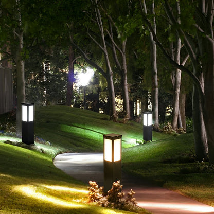 Modern Waterproof Rectangular Outdoor LED Landscape Path Lights - Flyachilles