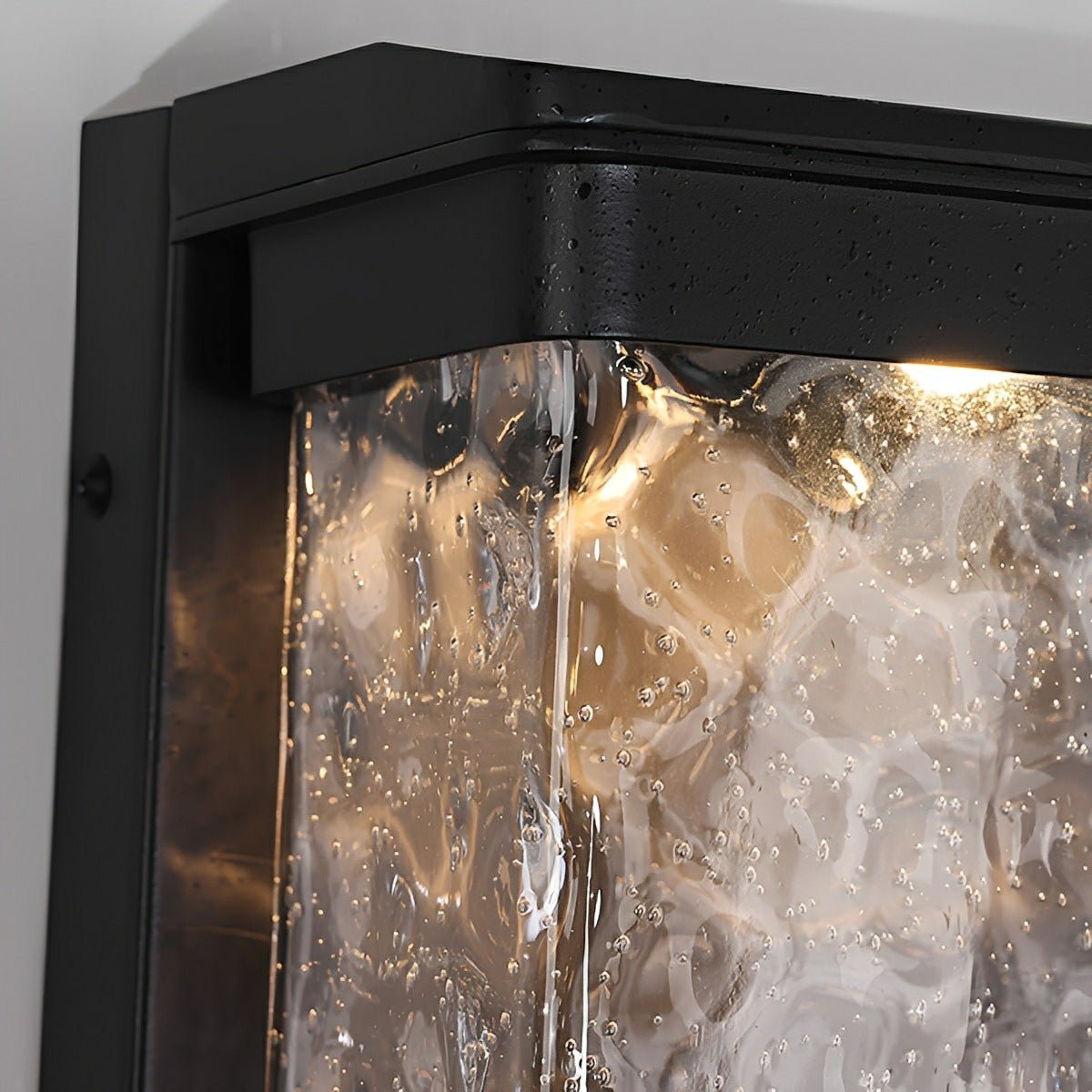 Modern Waterproof Rectangular Water Waves Outdoor LED Porch Wall Lights - Flyachilles