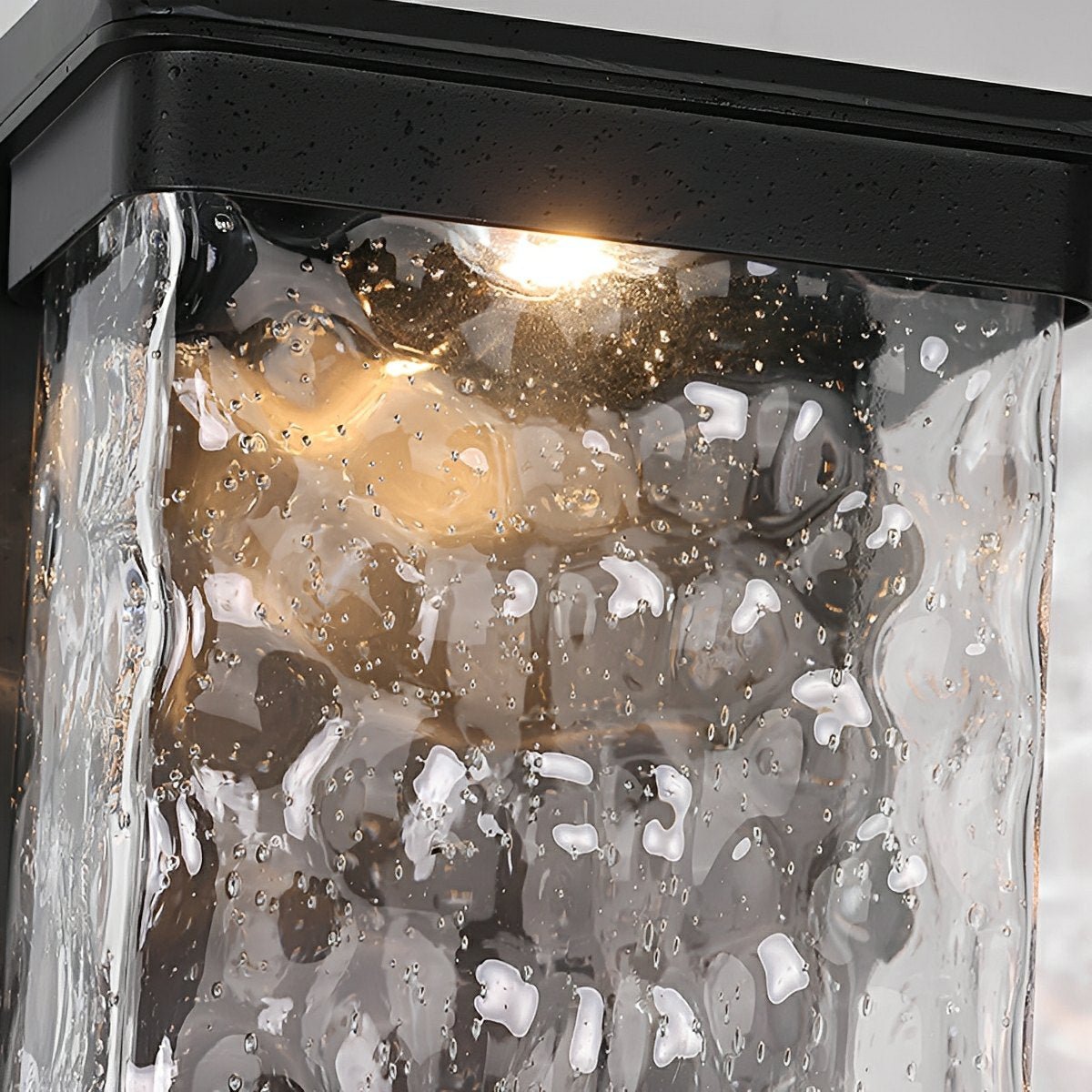 Modern Waterproof Rectangular Water Waves Outdoor LED Porch Wall Lights - Flyachilles