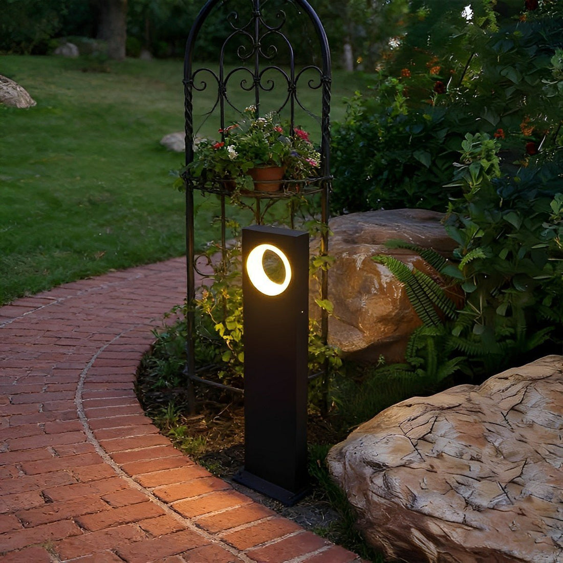 Modern Waterproof Ring - Round LED Outdoor Lawn Landscape Lighting - Flyachilles