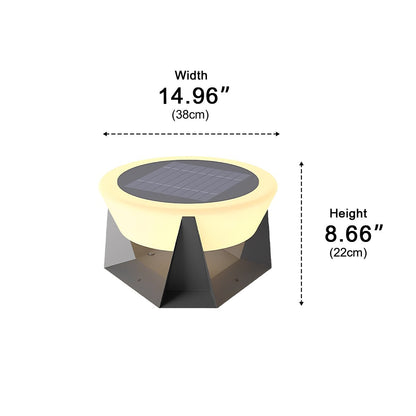 Modern Waterproof Round LED Outdoor Post Lights - Flyachilles