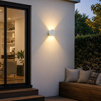 Modern Waterproof Round Up and Down Lights LED Wall Lights - Flyachilles
