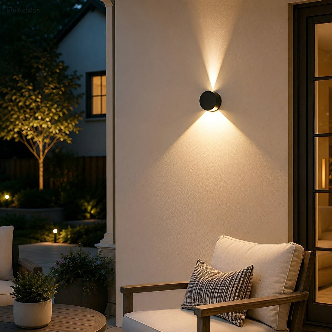 Modern Waterproof Round Up and Down Lights LED Wall Lights - Flyachilles