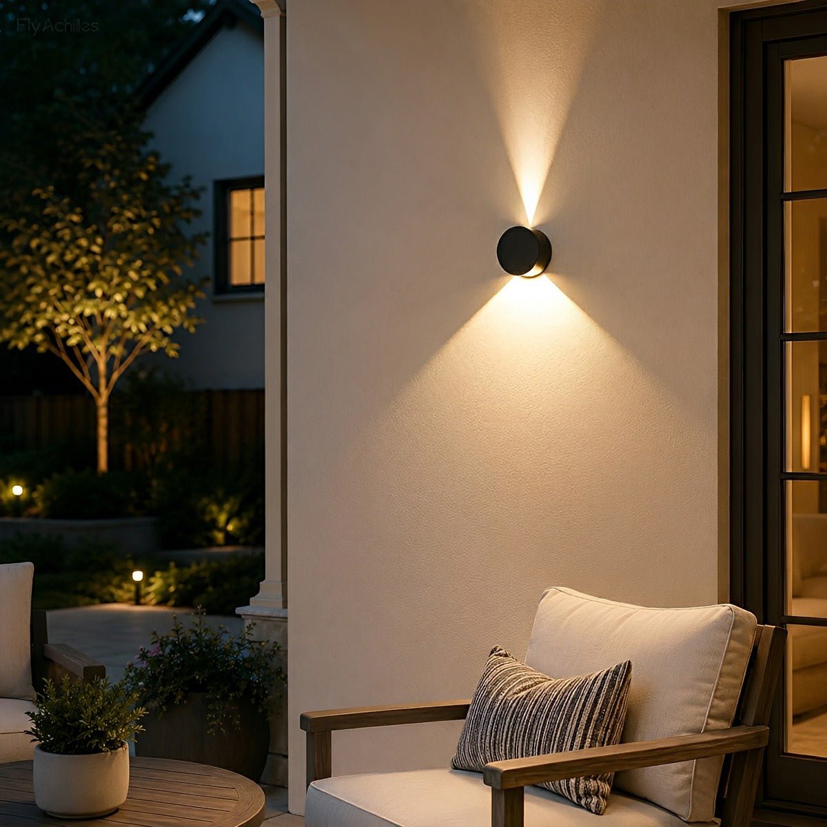 Modern Waterproof Round Up and Down Lights LED Wall Lights - Flyachilles