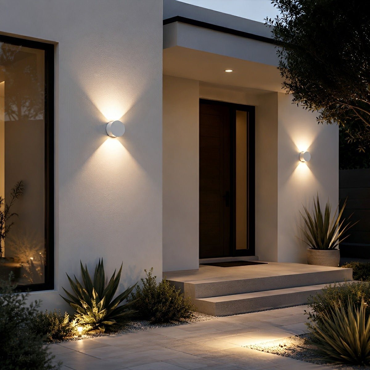 Modern Waterproof Round Up and Down Lights LED Wall Lights - Flyachilles