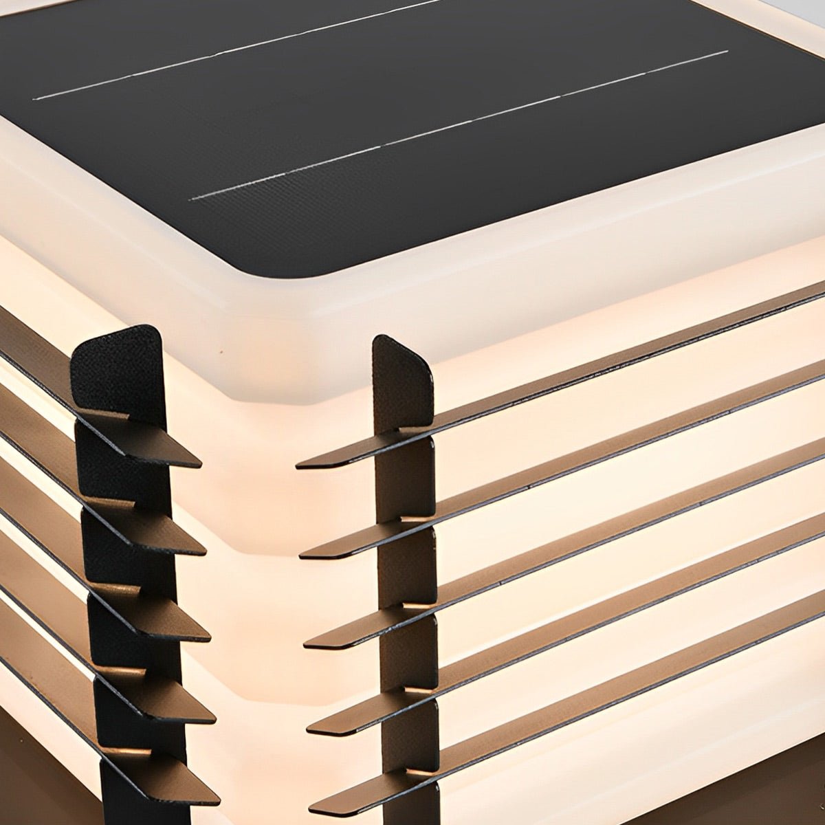 Modern Waterproof Solar Square Fence LED Outdoor Post Lights - Flyachilles
