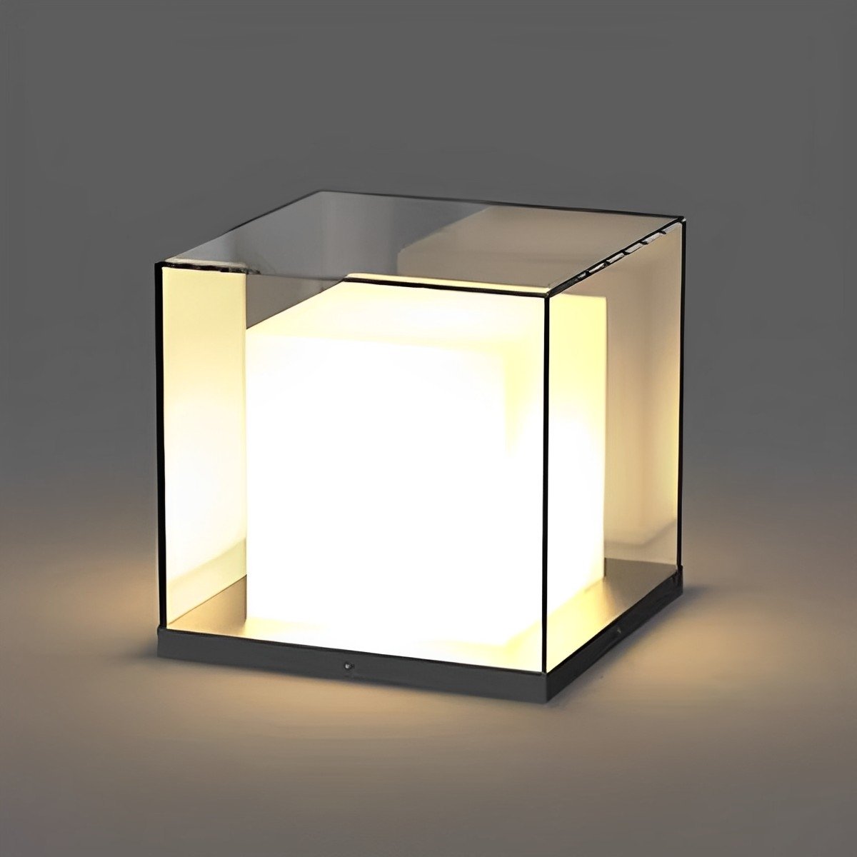 Modern Waterproof Solar Square LED Outdoor Post Lights - Flyachilles