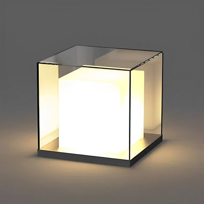 Modern Waterproof Solar Square LED Outdoor Post Lights - Flyachilles