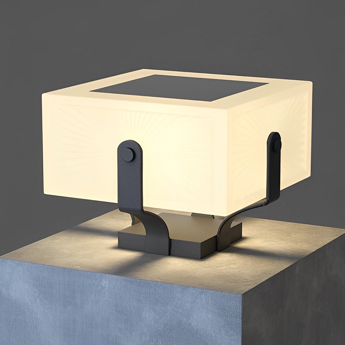 Modern Waterproof Solar Square LED Outdoor Post Lights - Flyachilles