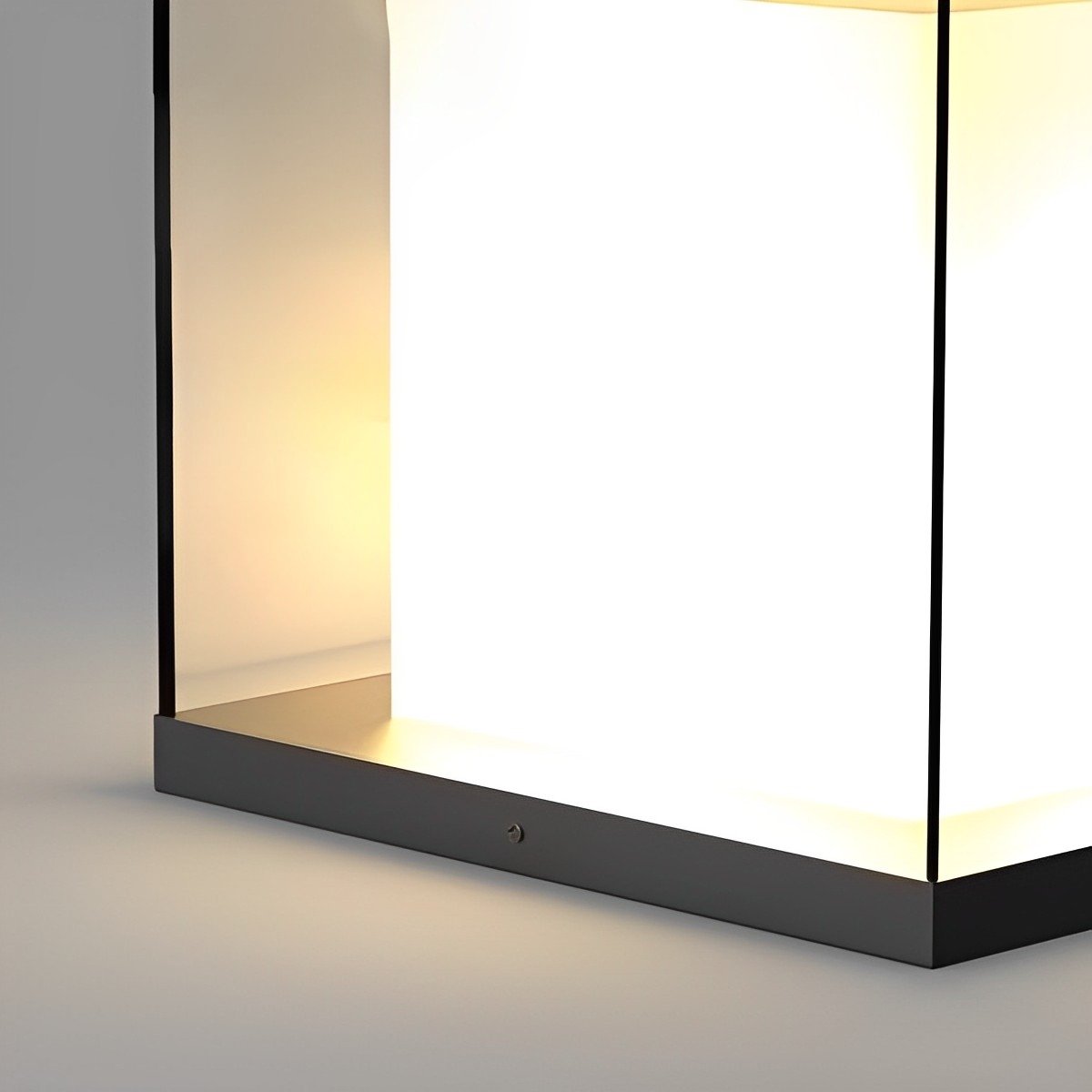 Modern Waterproof Solar Square LED Outdoor Post Lights - Flyachilles