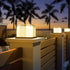 Modern Waterproof Solar Square Steel LED Outdoor Post Lights - Flyachilles