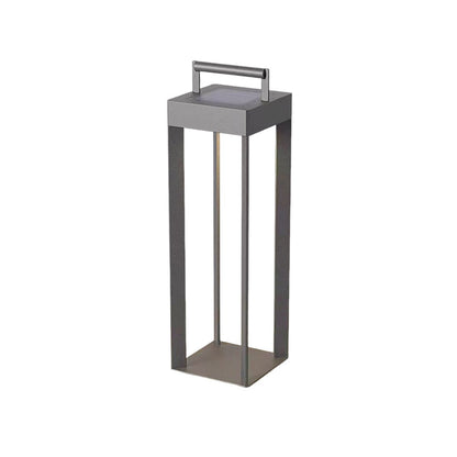 Modern Waterproof Solar&amp;Rechargeable Rectangular LED Outdoor Floor Lamp - Flyachilles