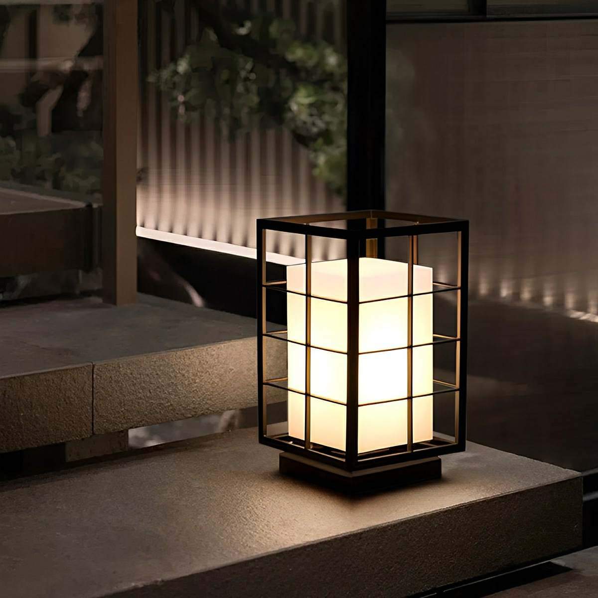 Modern Waterproof Square Lantern LED Outdoor Landscape Lawn Lighting - Flyachilles