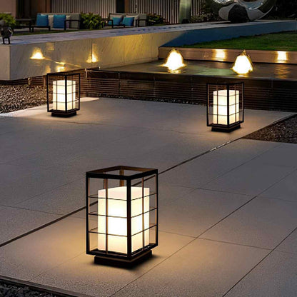 Modern Waterproof Square Lantern LED Outdoor Landscape Lawn Lighting - Flyachilles