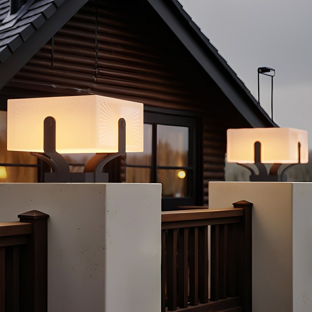 Modern Waterproof Square LED Outdoor Post Lights - Flyachilles