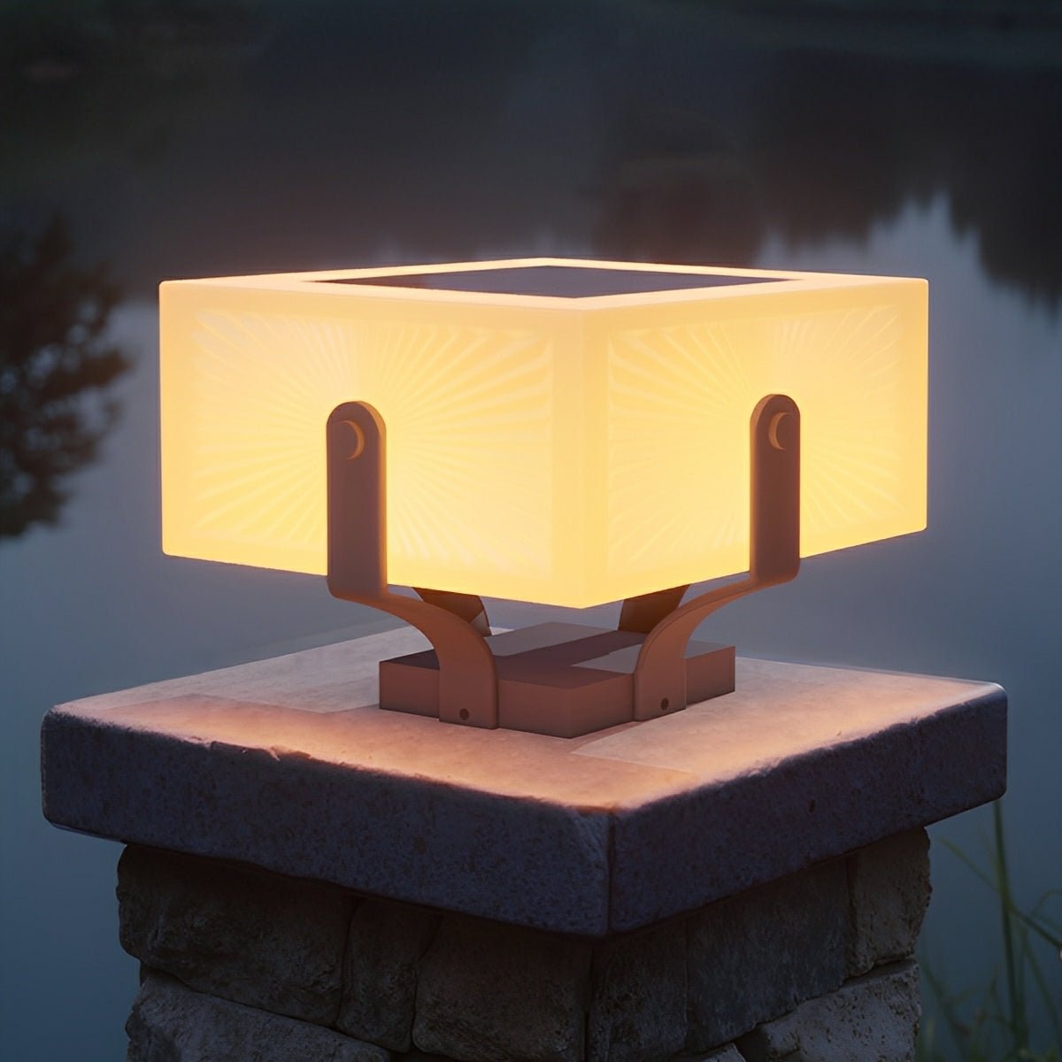Modern Waterproof Square LED Outdoor Post Lights - Flyachilles