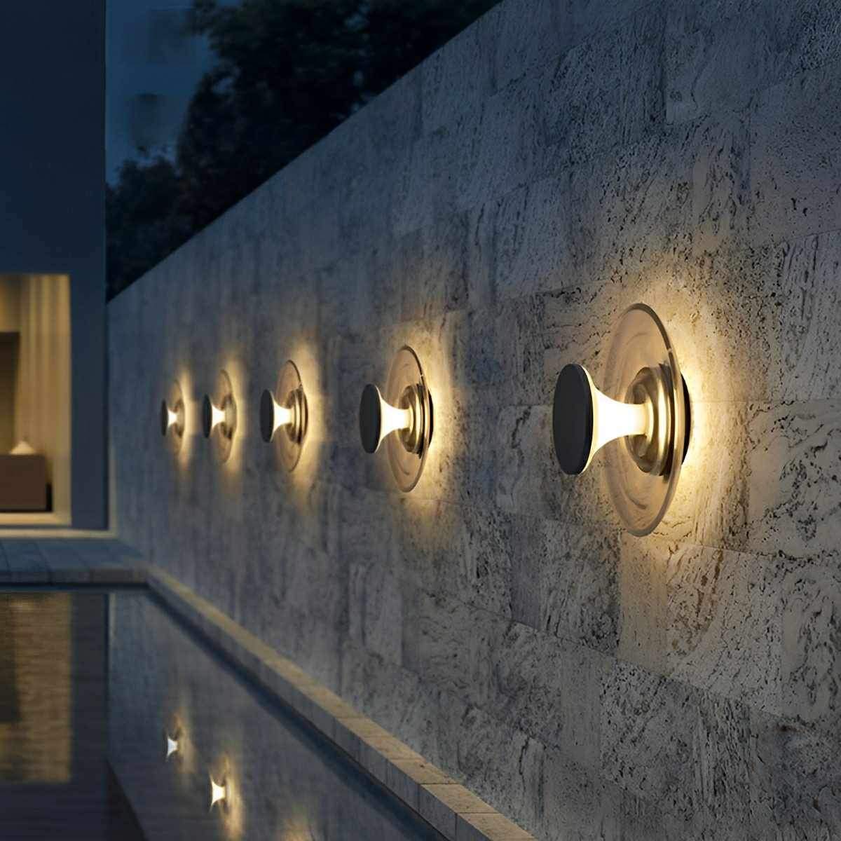 Modern Waterproof Water Floating Solar Fountain LED Outdoor Post Lights - Flyachilles