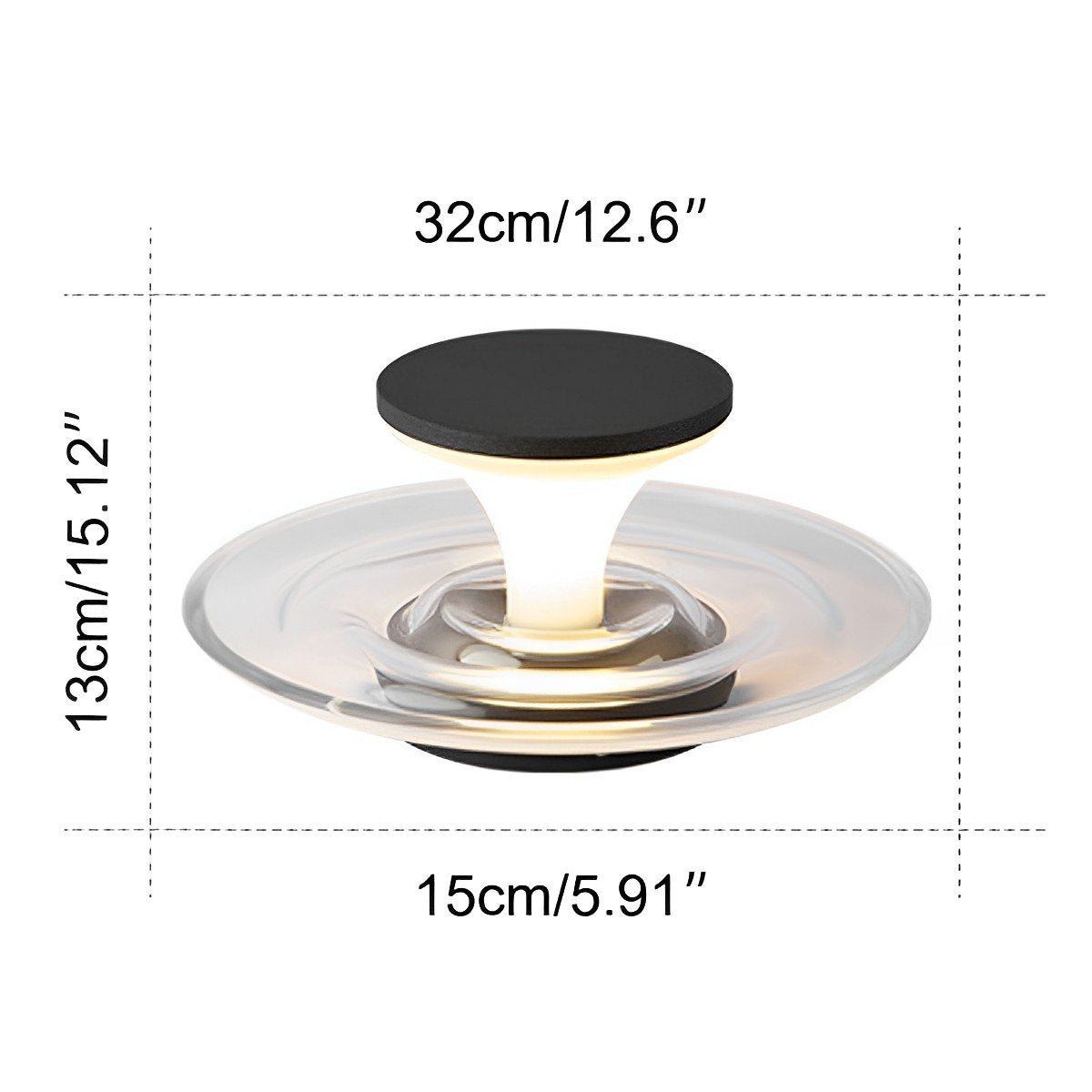 Modern Waterproof Water Floating Solar Fountain LED Outdoor Post Lights - Flyachilles