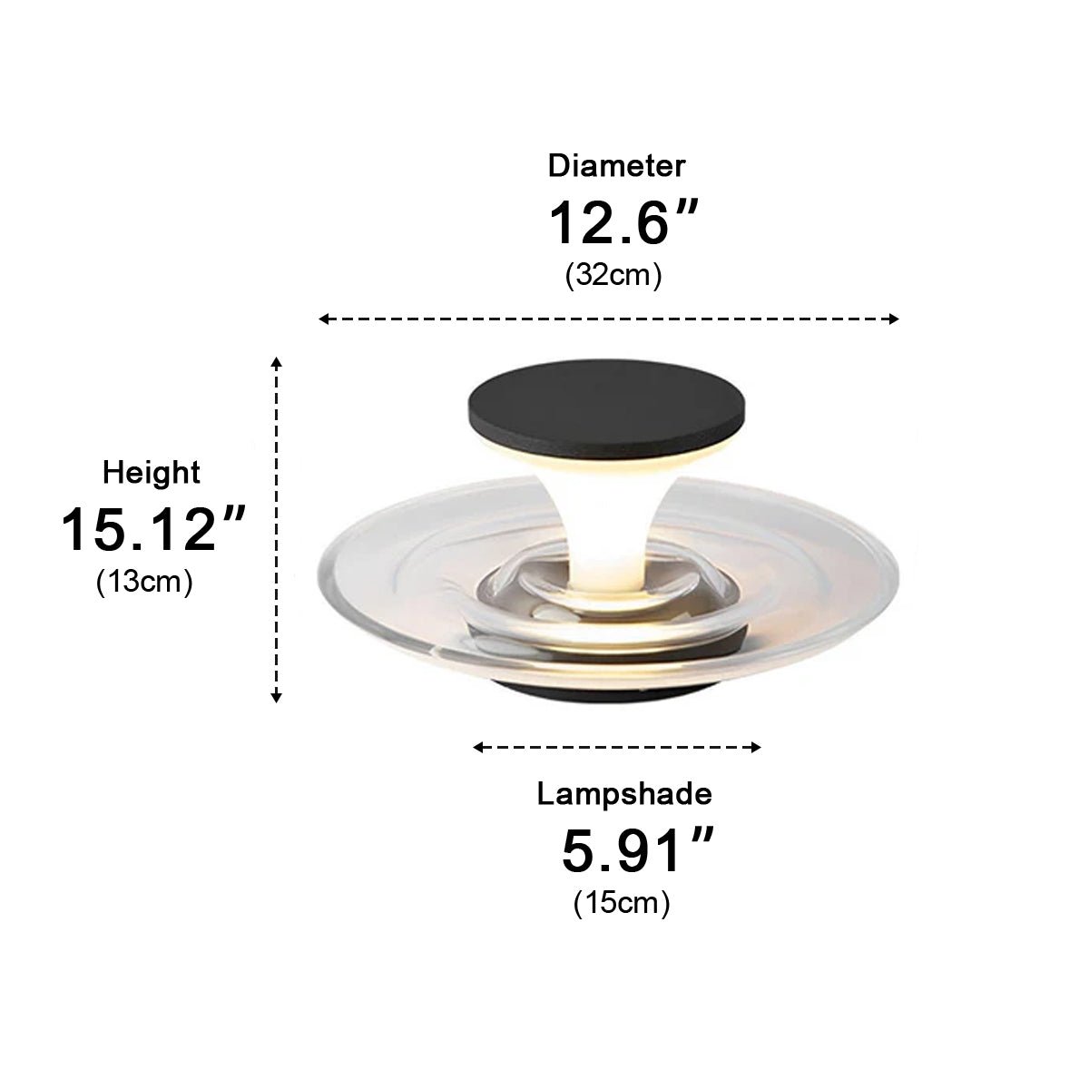 Modern Waterproof Water Fountain LED Outdoor Post Lights - Flyachilles