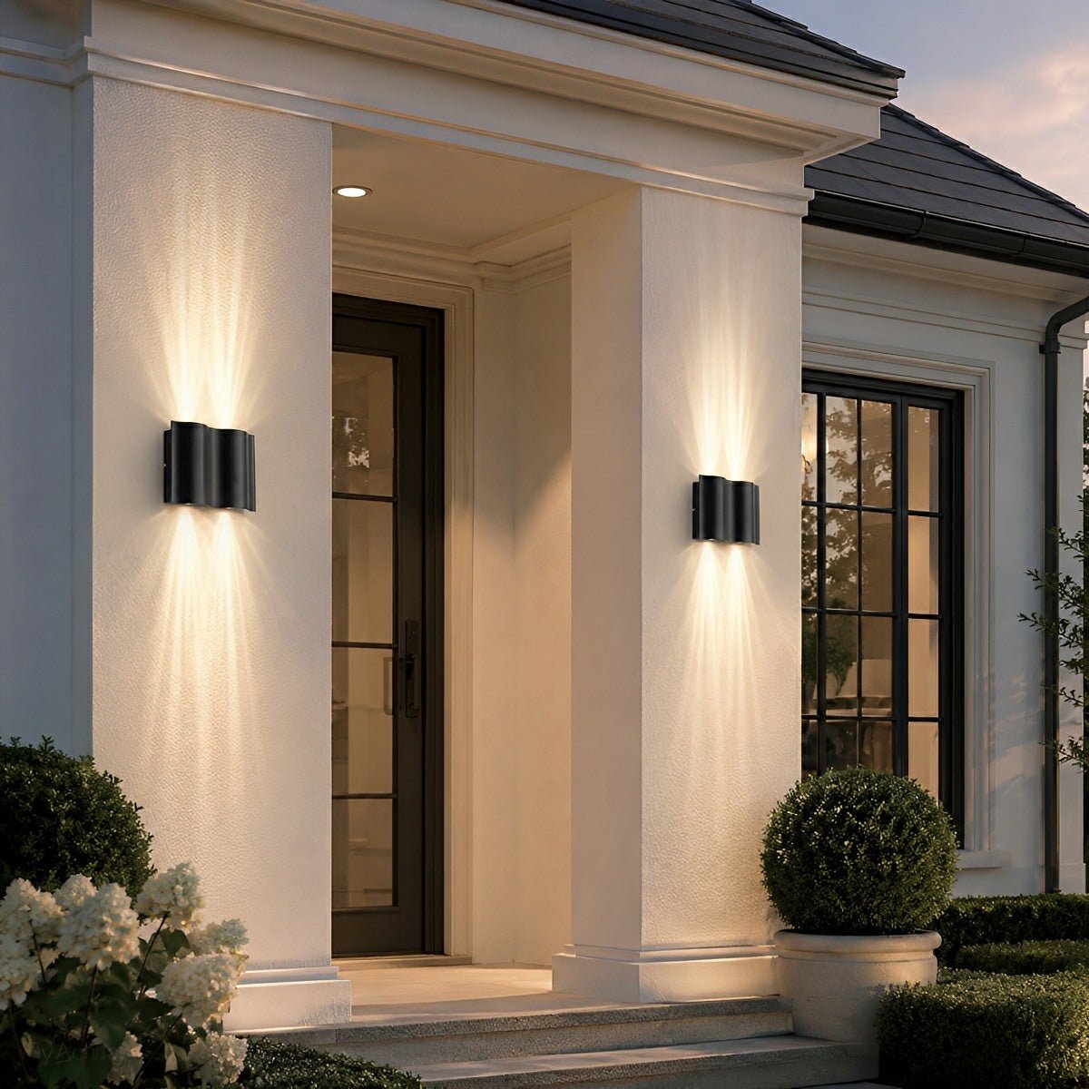 Modern Waterproof Water Wave Up and Down Outdoor Wall Light - Flyachilles