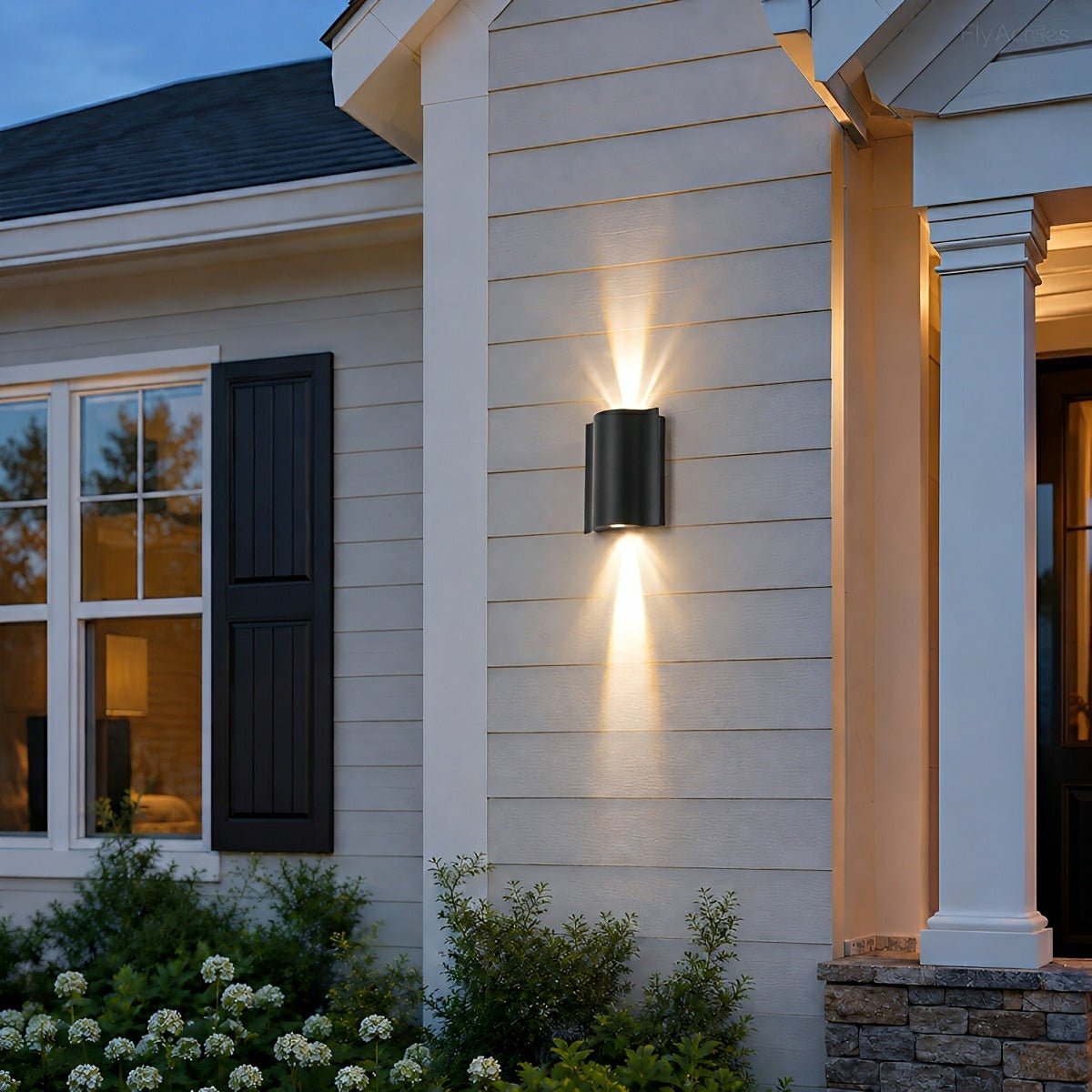 Modern Waterproof Water Wave Up and Down Outdoor Wall Light - Flyachilles