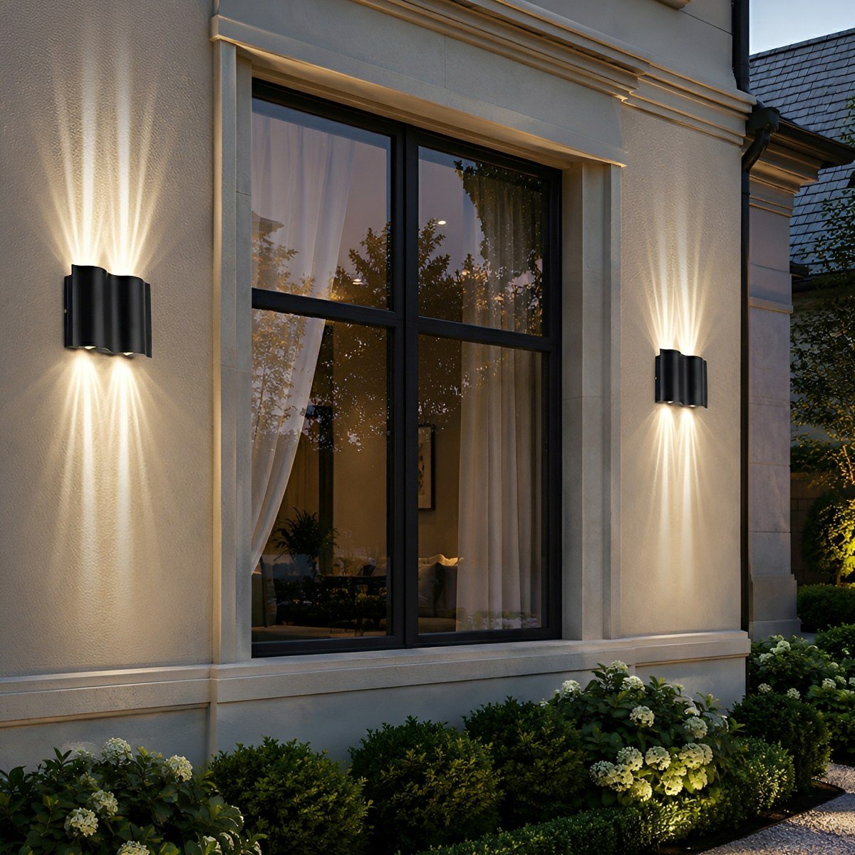 Modern Waterproof Water Wave Up and Down Outdoor Wall Light - Flyachilles
