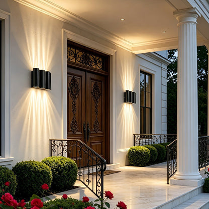 Modern Waterproof Water Wave Up and Down Outdoor Wall Light - Flyachilles