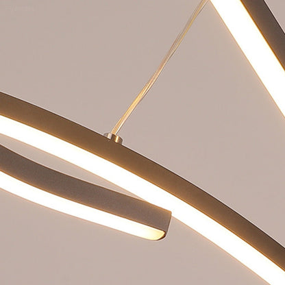 Modern Wave LED Linear Pendant Light - Flyachilles