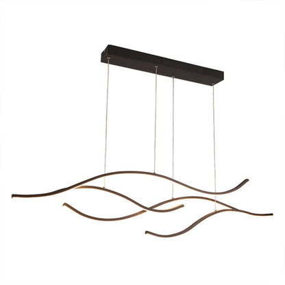 Modern Wave LED Linear Pendant Light - Flyachilles