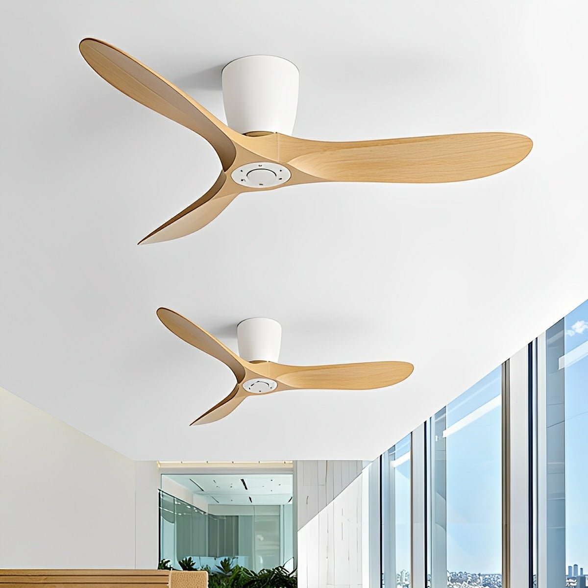 Modern Wing - inspired Blade DC Motor Reverse Ceiling Fan - Flyachilles