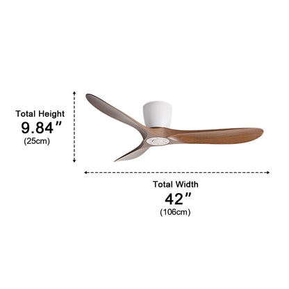 Modern Wing - inspired Blade DC Motor Reverse Ceiling Fan - Flyachilles