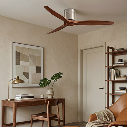 Modern Wing - inspired Wood 3 - Blade DC Motor Reverse Ceiling Fan - Flyachilles