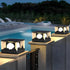 Mountain Scenery Waterproof LED Modern Solar Fence Post Lights Column Pillar Light - Flyachilles