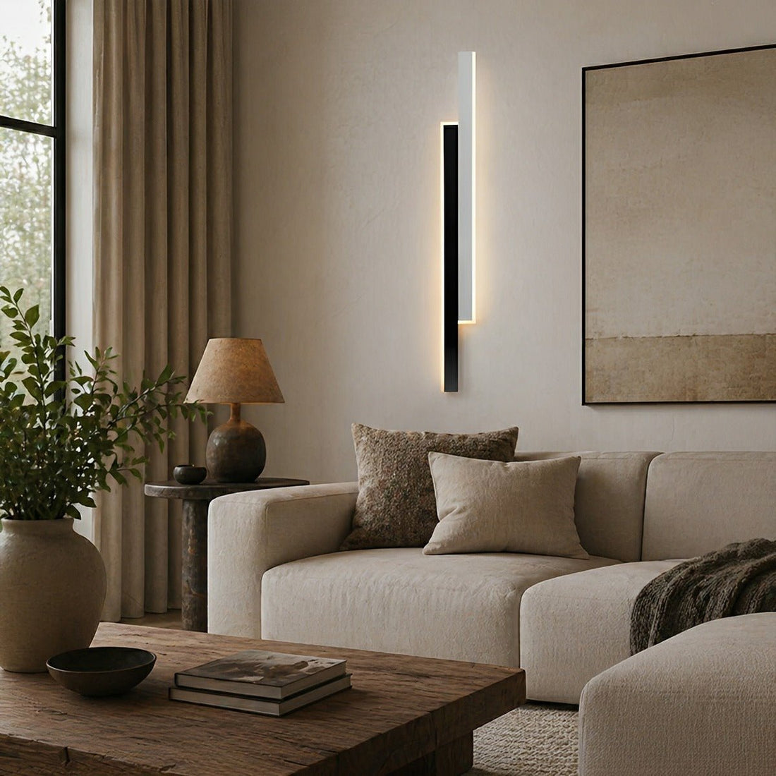Nordic Minimalist Double Long Strip LED Wall Lamp - Flyachilles