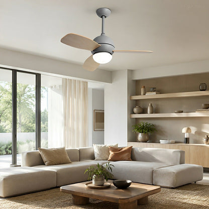Nordic Minimalist LED Ceiling Paddle Fan DC Motor Fan Light - Flyachilles
