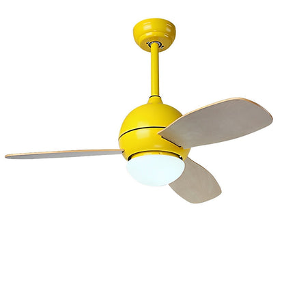Nordic Minimalist LED Ceiling Paddle Fan with Remote Control Adjustable Wind Speed Fan - Flyachilles