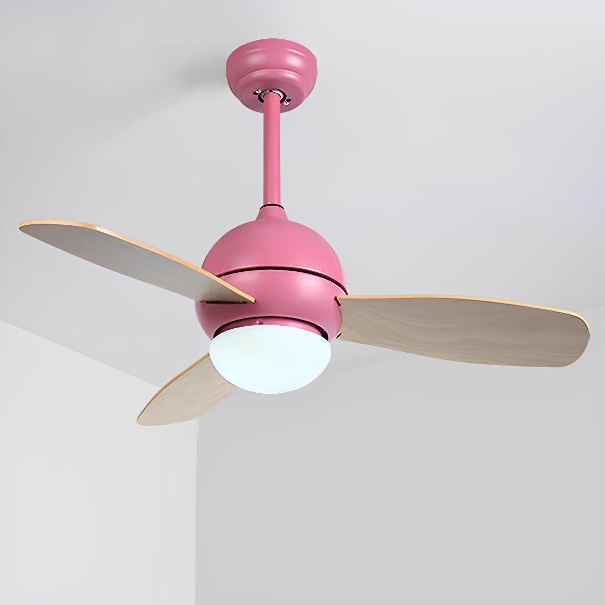Nordic Minimalist LED Ceiling Paddle Fan with Remote Control Adjustable Wind Speed Fan - Flyachilles