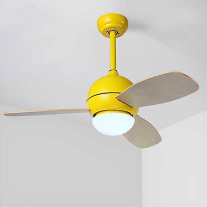 Nordic Minimalist LED Ceiling Paddle Fan with Remote Control Adjustable Wind Speed Fan - Flyachilles